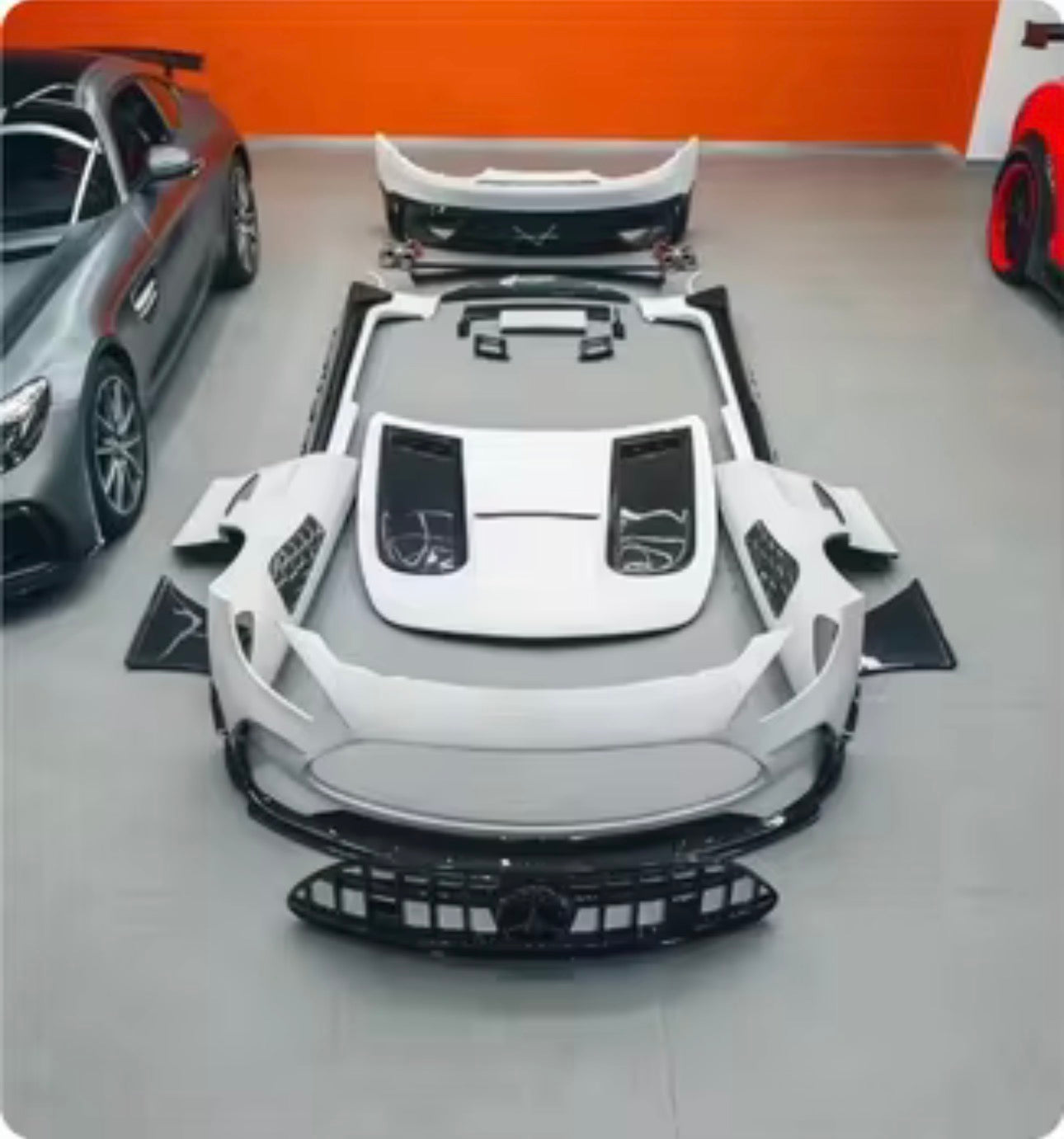 AMG GT/GTR/GTS Bodykit Half Carbon Fiber Body Kit for Mecerdez Benz AMGT GT GTR GTS 2015-20